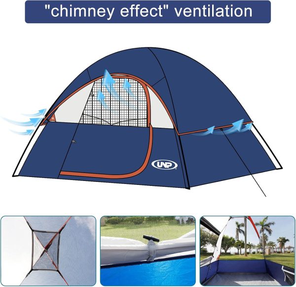 Camping Tent 2 Person, Waterproof Windproof Tent with Rainfly Easy Set up-Portable Dome Tents for Camping… - Image 4