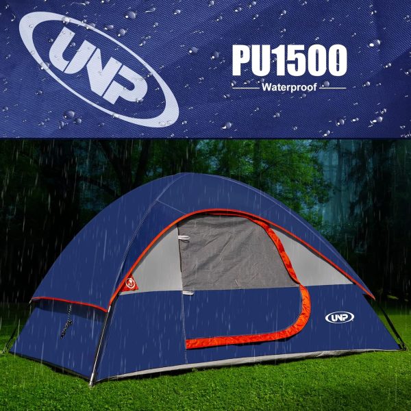 Camping Tent 2 Person, Waterproof Windproof Tent with Rainfly Easy Set up-Portable Dome Tents for Camping… - Image 5