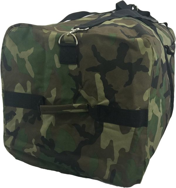 Heavy Duty Cargo Duffel Large Sport Gear Drum Set Equipment Hardware Travel Bag Rooftop Rack Bag (42" x 20" x 20", Camouflage) - Image 3