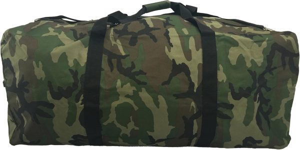 Heavy Duty Cargo Duffel Large Sport Gear Drum Set Equipment Hardware Travel Bag Rooftop Rack Bag (42" x 20" x 20", Camouflage) - Image 4