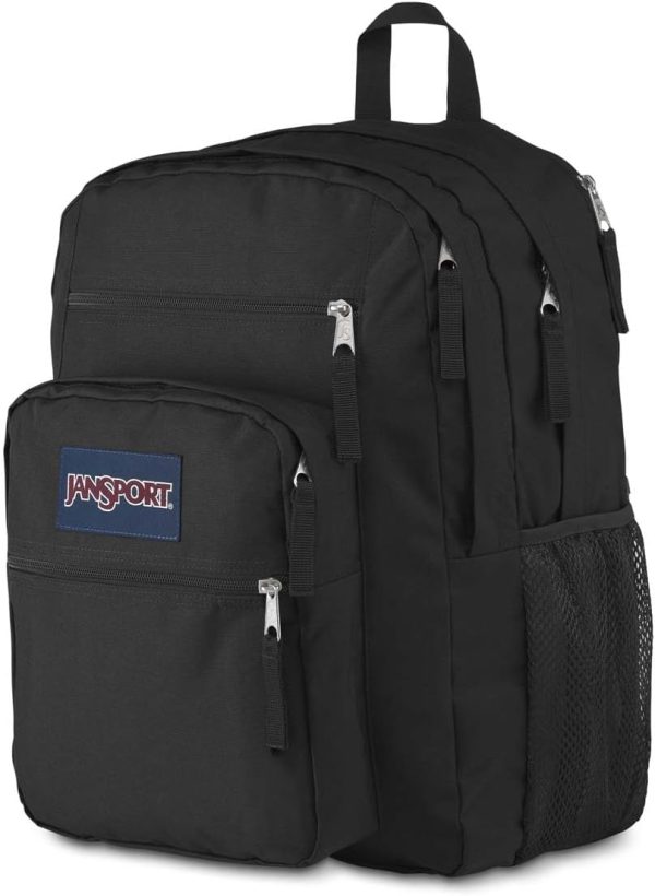 JanSport Laptop Backpack - Computer Bag with 2 Compartments, Ergonomic Shoulder Straps, 15” Laptop Sleeve, Haul Handle - Book Rucksack - Black - Image 7